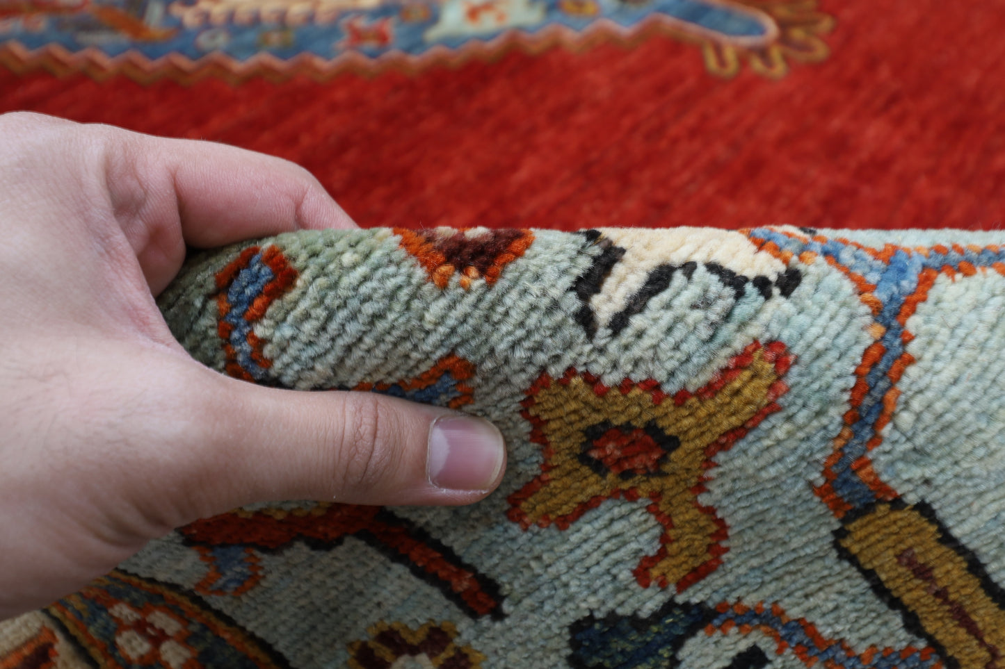 276 x 360 cm | Oriental Heriz  Area Rug Afghan Hand Knotted Veg Dye Wool carpet