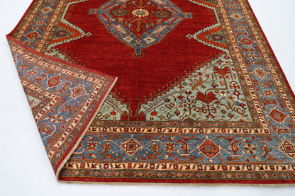 276 x 360 cm | Oriental Heriz  Area Rug Afghan Hand Knotted Veg Dye Wool carpet