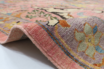 306 x 416 cm | Oriental Kawros Pink Area Rug Afghan Hand Knotted Veg Dye Wool carpet