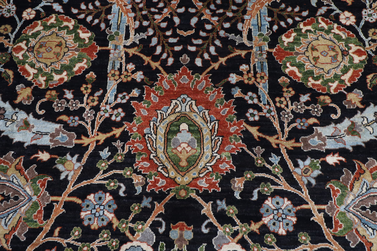 367 x 453 cm | large bidjar black Design Hand Knotted veg Dye Wool Afghan Carpet