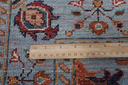 85 x 119 cm | Blueish Grey Sultani Afghan Tribal Hand Knotted Wool Carpet