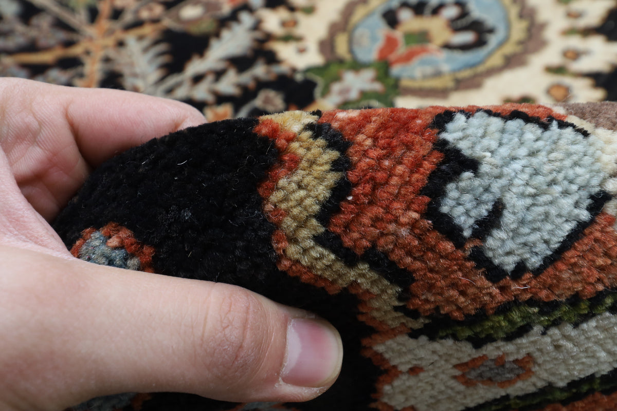 367 x 453 cm | large bidjar black Design Hand Knotted veg Dye Wool Afghan Carpet