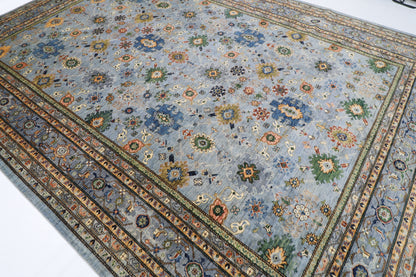 306 x 422 cm | Oriental Bidjar Gray Area Rug Afghan Hand Knotted Veg Dye Wool carpet