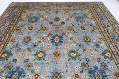 306 x 422 cm | Oriental Bidjar Gray Area Rug Afghan Hand Knotted Veg Dye Wool carpet