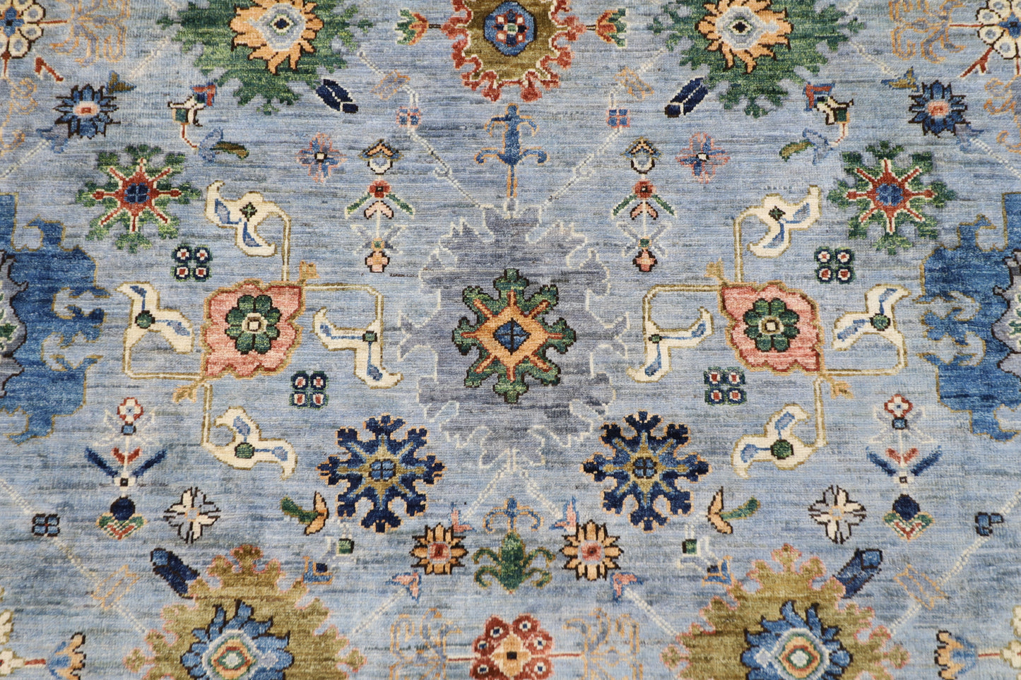 306 x 422 cm | Oriental Bidjar Gray Area Rug Afghan Hand Knotted Veg Dye Wool carpet