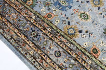 306 x 422 cm | Oriental Bidjar Gray Area Rug Afghan Hand Knotted Veg Dye Wool carpet