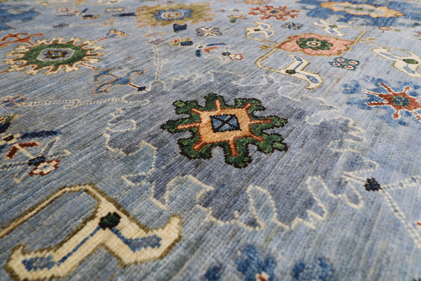 306 x 422 cm | Oriental Bidjar Gray Area Rug Afghan Hand Knotted Veg Dye Wool carpet