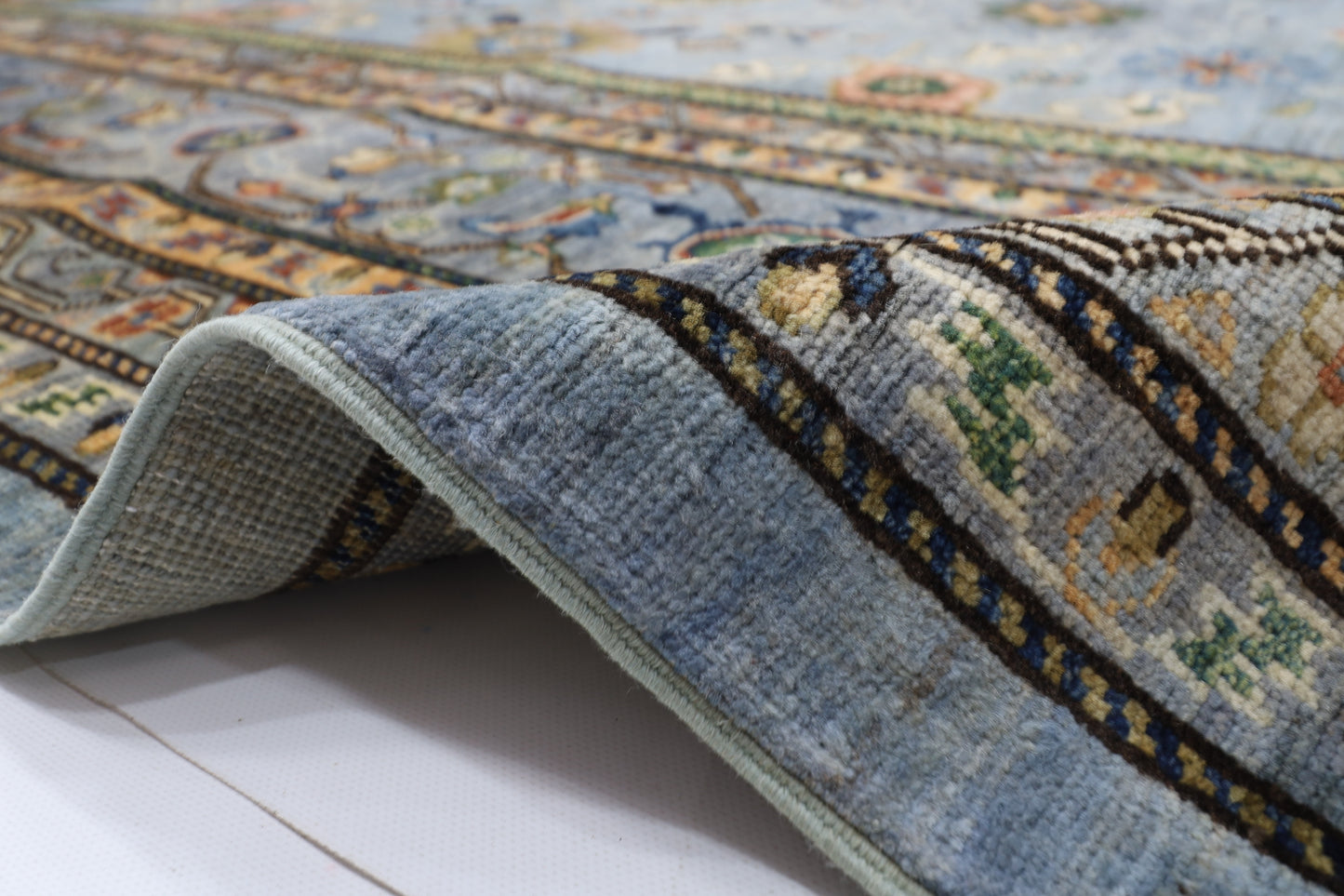 306 x 422 cm | Oriental Bidjar Gray Area Rug Afghan Hand Knotted Veg Dye Wool carpet
