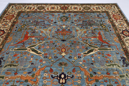 280 x 372 cm | Oriental Bidjar Blue Area Rug Afghan Hand Knotted Veg Dye Wool carpet