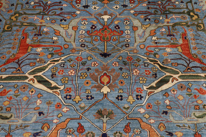 280 x 372 cm | Oriental Bidjar Blue Area Rug Afghan Hand Knotted Veg Dye Wool carpet