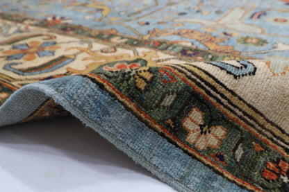 280 x 372 cm | Oriental Bidjar Blue Area Rug Afghan Hand Knotted Veg Dye Wool carpet