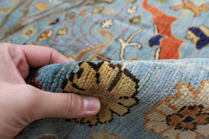 280 x 372 cm | Oriental Bidjar Blue Area Rug Afghan Hand Knotted Veg Dye Wool carpet