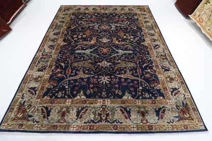 250 x 308 cm | Bidjar blue Design Hand Knotted veg Dye Wool Afghan Carpet