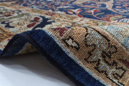 250 x 308 cm | Bidjar blue Design Hand Knotted veg Dye Wool Afghan Carpet