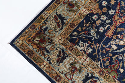250 x 308 cm | Bidjar blue Design Hand Knotted veg Dye Wool Afghan Carpet