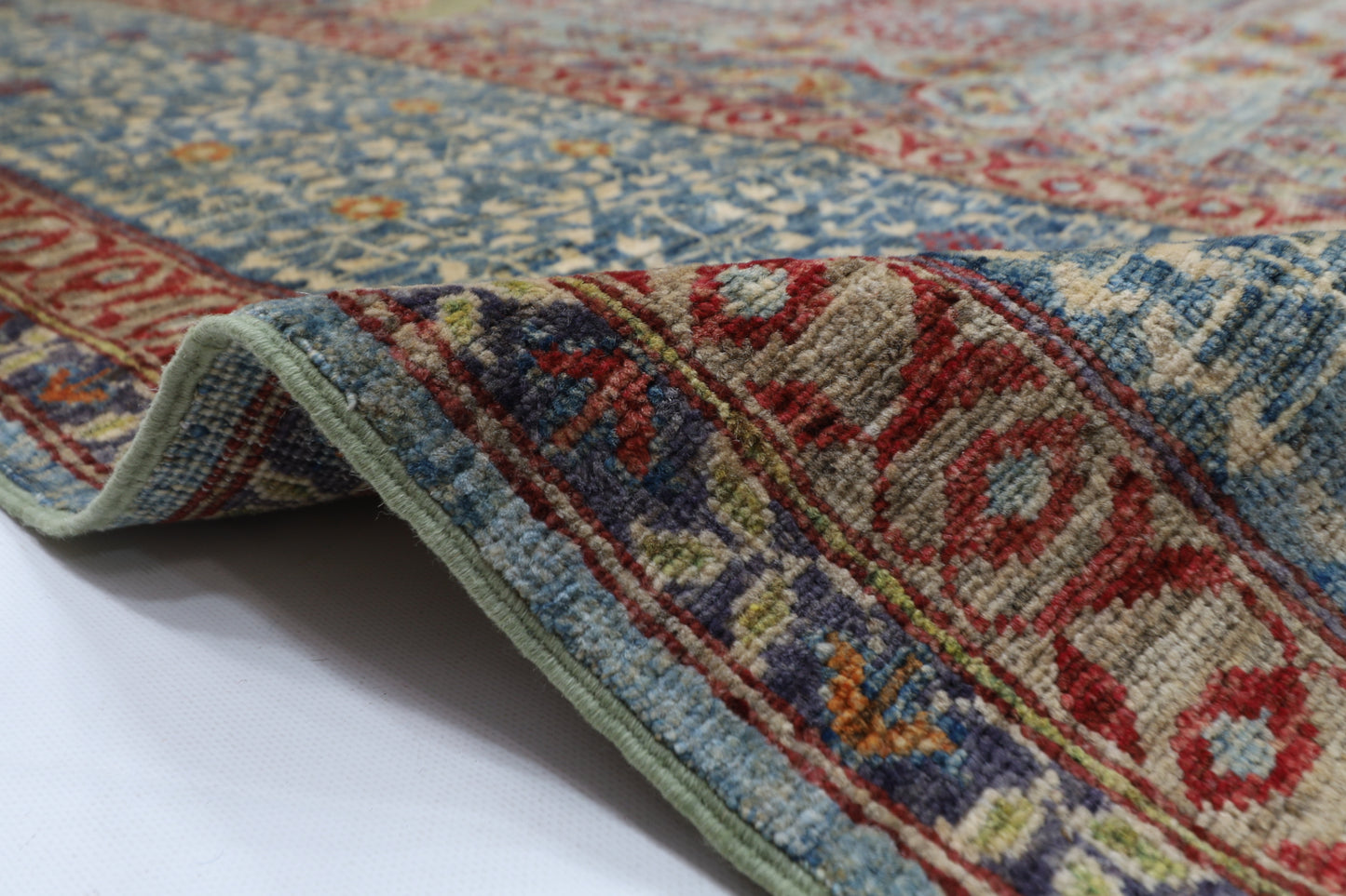 299 x 400 cm | Oriental Mamluk Geometric Area Rug Afghan Hand Knotted Veg Dye Wool carpet