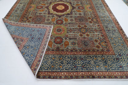299 x 400 cm | Oriental Mamluk Geometric Area Rug Afghan Hand Knotted Veg Dye Wool carpet