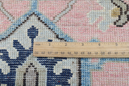 308 x 419 cm | Serapi Pink Design Hand Knotted veg Dye Wool Afghan Carpet