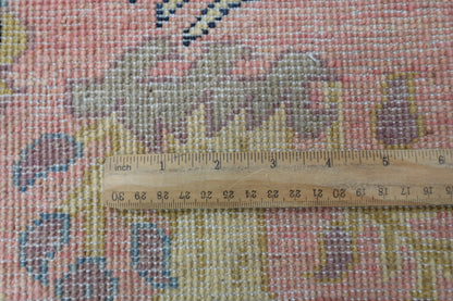 272 x 358 cm | Oriental Birds Pink Area Rug Afghan Hand Knotted Veg Dye Wool carpet