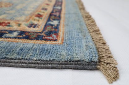 247 x 350 cm | Oriental Mamluk Gray Area Rug Afghan Hand Knotted Veg Dye Wool carpet