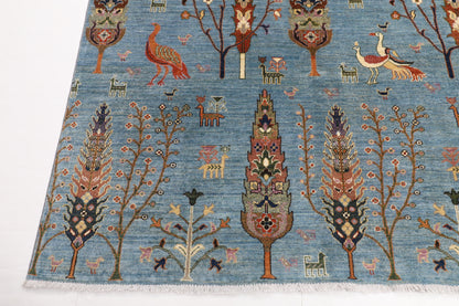 279 x 360 cm | Birds tree Design Hand Knotted veg Dye Wool Afghan Carpet
