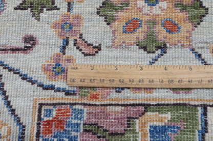 275 x 368 cm | Bidjar beige Design Hand Knotted veg Dye Wool Afghan Carpet