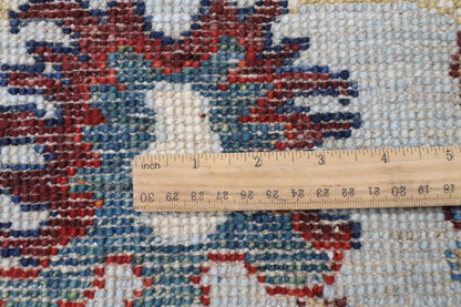 247 x 301 cm | Oushak Green Design Hand Knotted veg Dye Wool Afghan Carpet