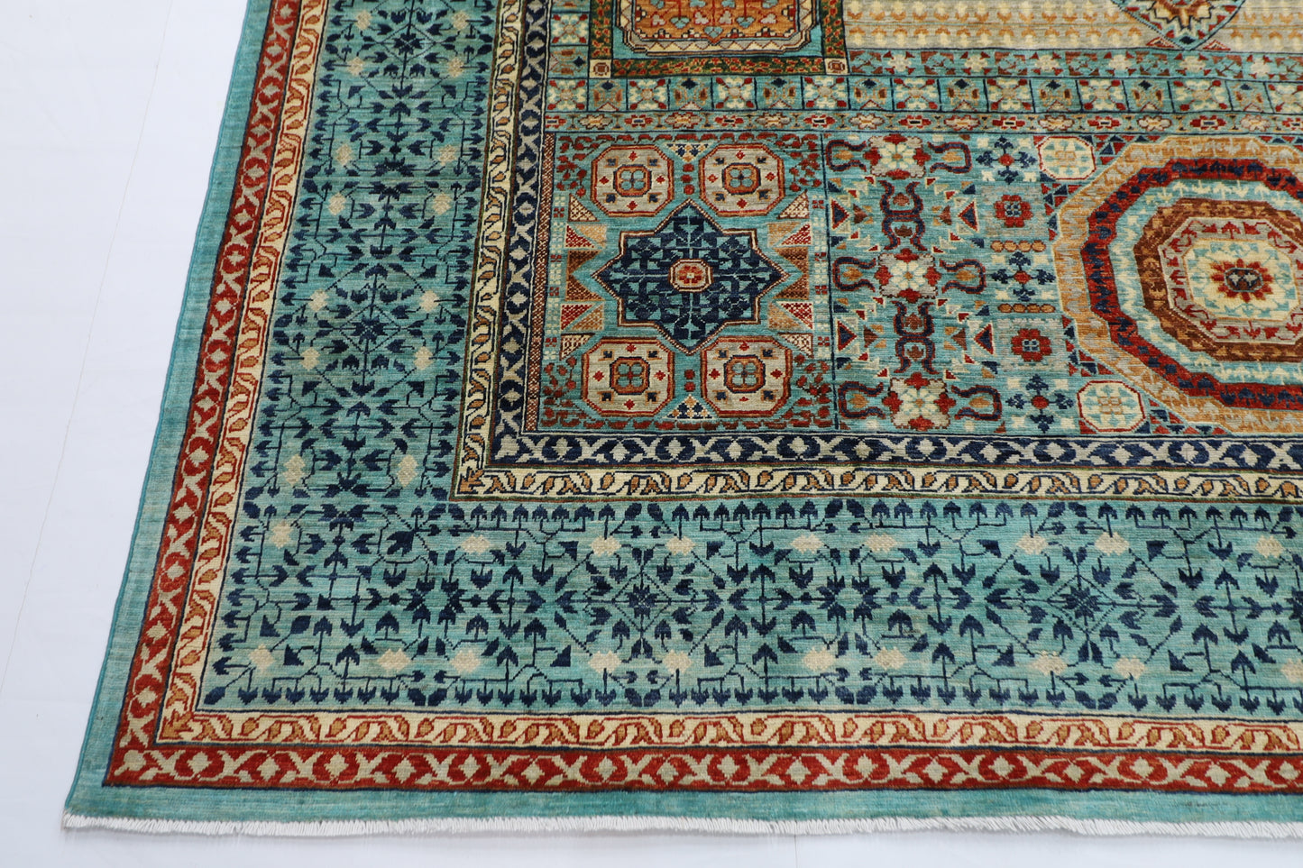 268 x 362 cm | Oriental Mamluk Area Rug Afghan Hand Knotted Veg Dye Wool carpet