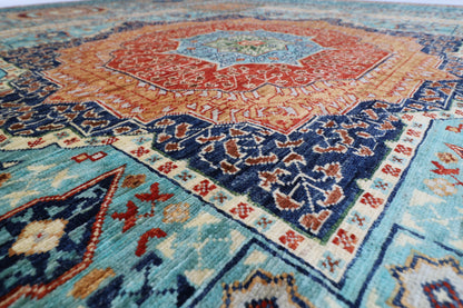 268 x 362 cm | Oriental Mamluk Area Rug Afghan Hand Knotted Veg Dye Wool carpet