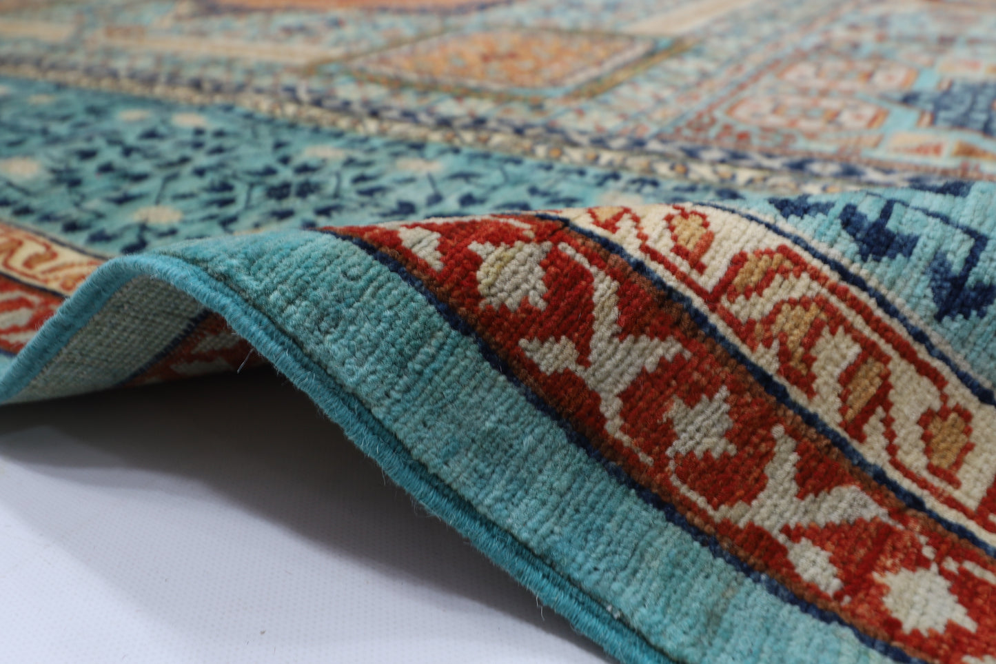 268 x 362 cm | Oriental Mamluk Area Rug Afghan Hand Knotted Veg Dye Wool carpet