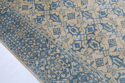 305 x 413 cm | Mamluk beige Design Hand Knotted veg Dye Wool Afghan Carpet