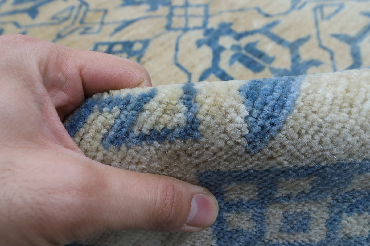 305 x 413 cm | Mamluk beige Design Hand Knotted veg Dye Wool Afghan Carpet