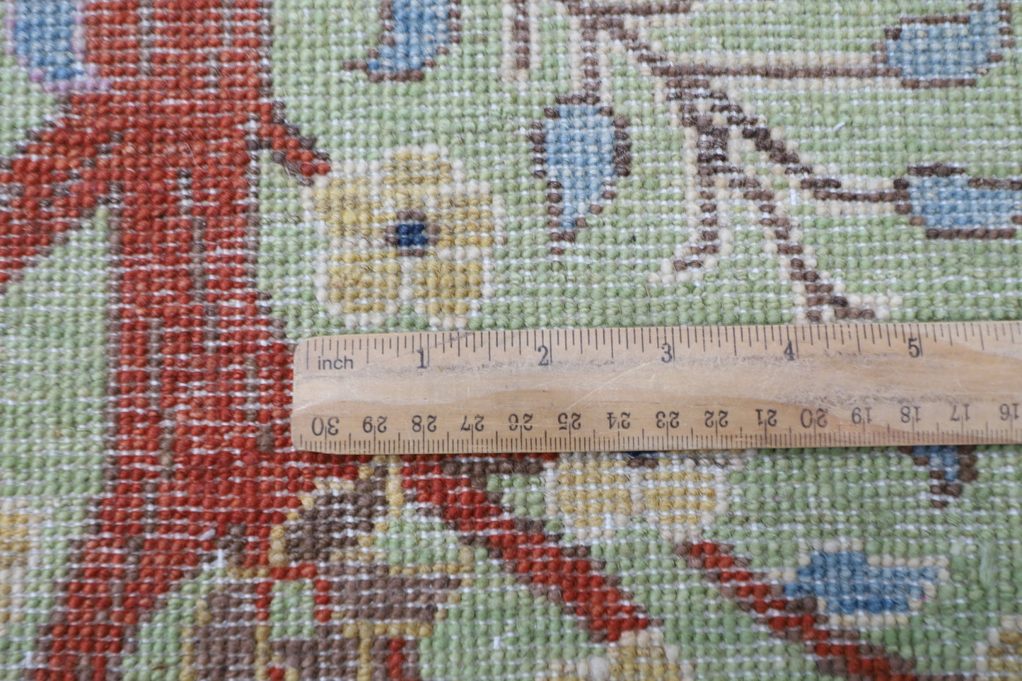302 x 418 cm | Oriental Birds Green Area Rug Afghan Hand Knotted Veg Dye Wool carpet