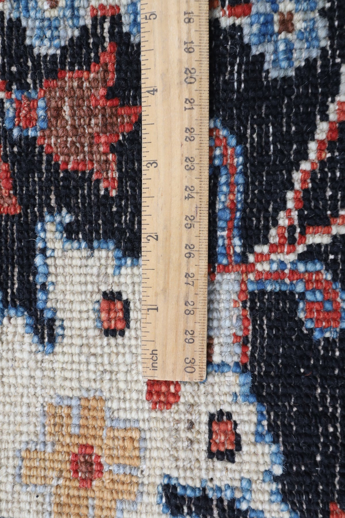 277 x 363 cm | Bidjar Black Design Hand Knotted veg Dye Wool Afghan Carpet