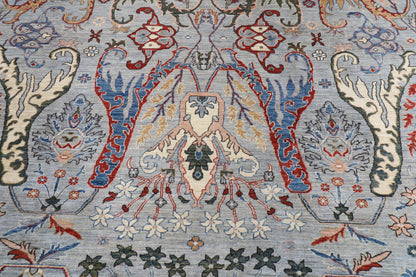 272 x 362 cm | kawros Gray Design Hand Knotted veg Dye Wool Afghan Carpet