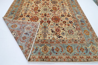 272 x 383 cm | Oriental Bidjar Beige Area Rug Afghan Hand Knotted Veg Dye Wool carpet