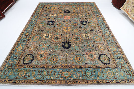 249 x 323 cm | Serapi Design Hand Knotted veg Dye Wool Afghan Carpet