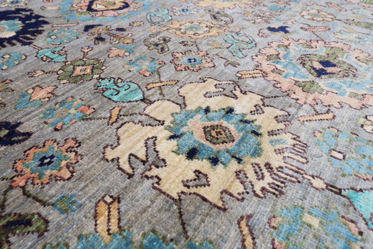 249 x 323 cm | Serapi Design Hand Knotted veg Dye Wool Afghan Carpet