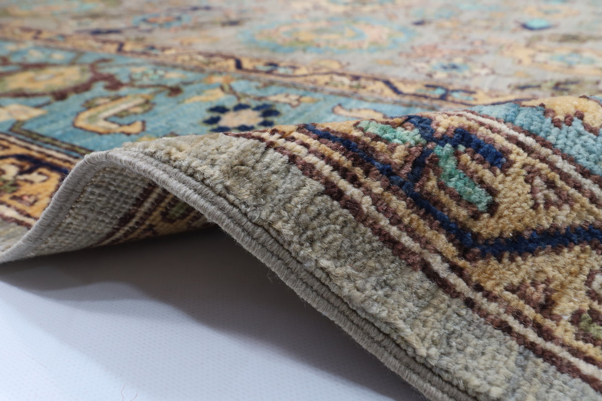 249 x 323 cm | Serapi Design Hand Knotted veg Dye Wool Afghan Carpet