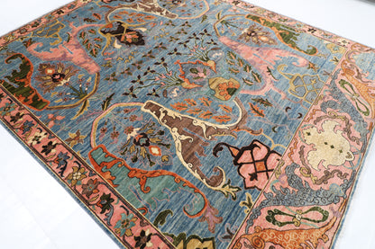 245 x 301 cm | Kawros Design Hand Knotted veg Dye Wool Afghan Carpet
