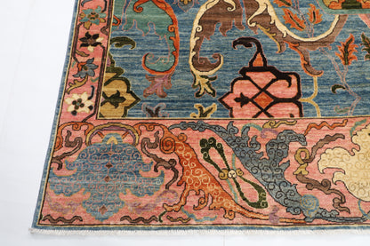245 x 301 cm | Kawros Design Hand Knotted veg Dye Wool Afghan Carpet