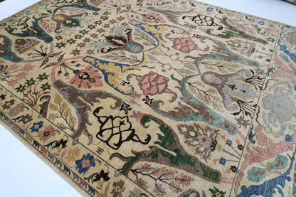 310 x 412 cm | Kawros Fine Quality Area Rug Afghan Hand Knotted Veg Dye Wool carpet