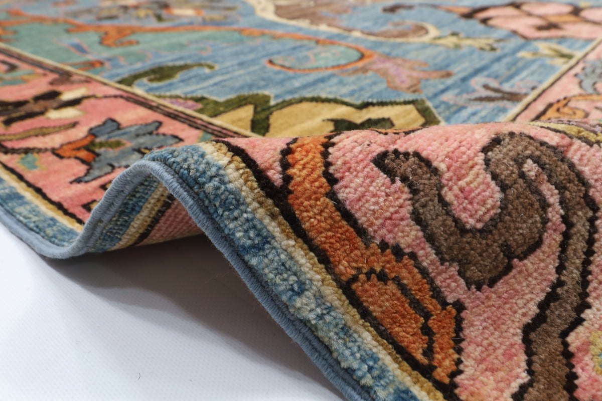 245 x 301 cm | Kawros Design Hand Knotted veg Dye Wool Afghan Carpet