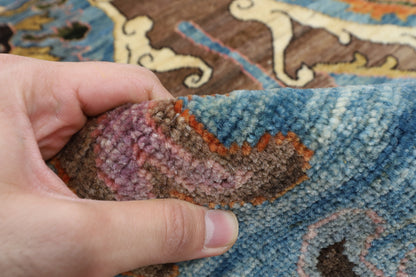 245 x 301 cm | Kawros Design Hand Knotted veg Dye Wool Afghan Carpet