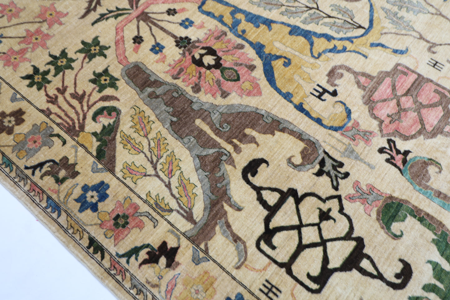 310 x 412 cm | Kawros Fine Quality Area Rug Afghan Hand Knotted Veg Dye Wool carpet
