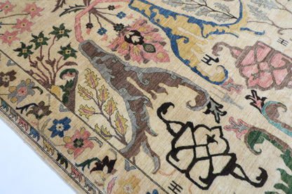 310 x 412 cm | Kawros Fine Quality Area Rug Afghan Hand Knotted Veg Dye Wool carpet