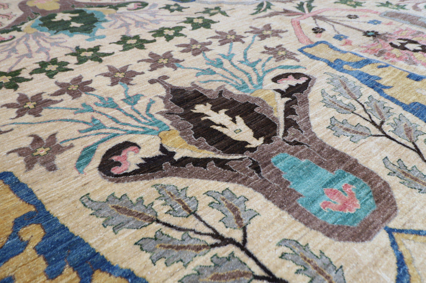 310 x 412 cm | Kawros Fine Quality Area Rug Afghan Hand Knotted Veg Dye Wool carpet