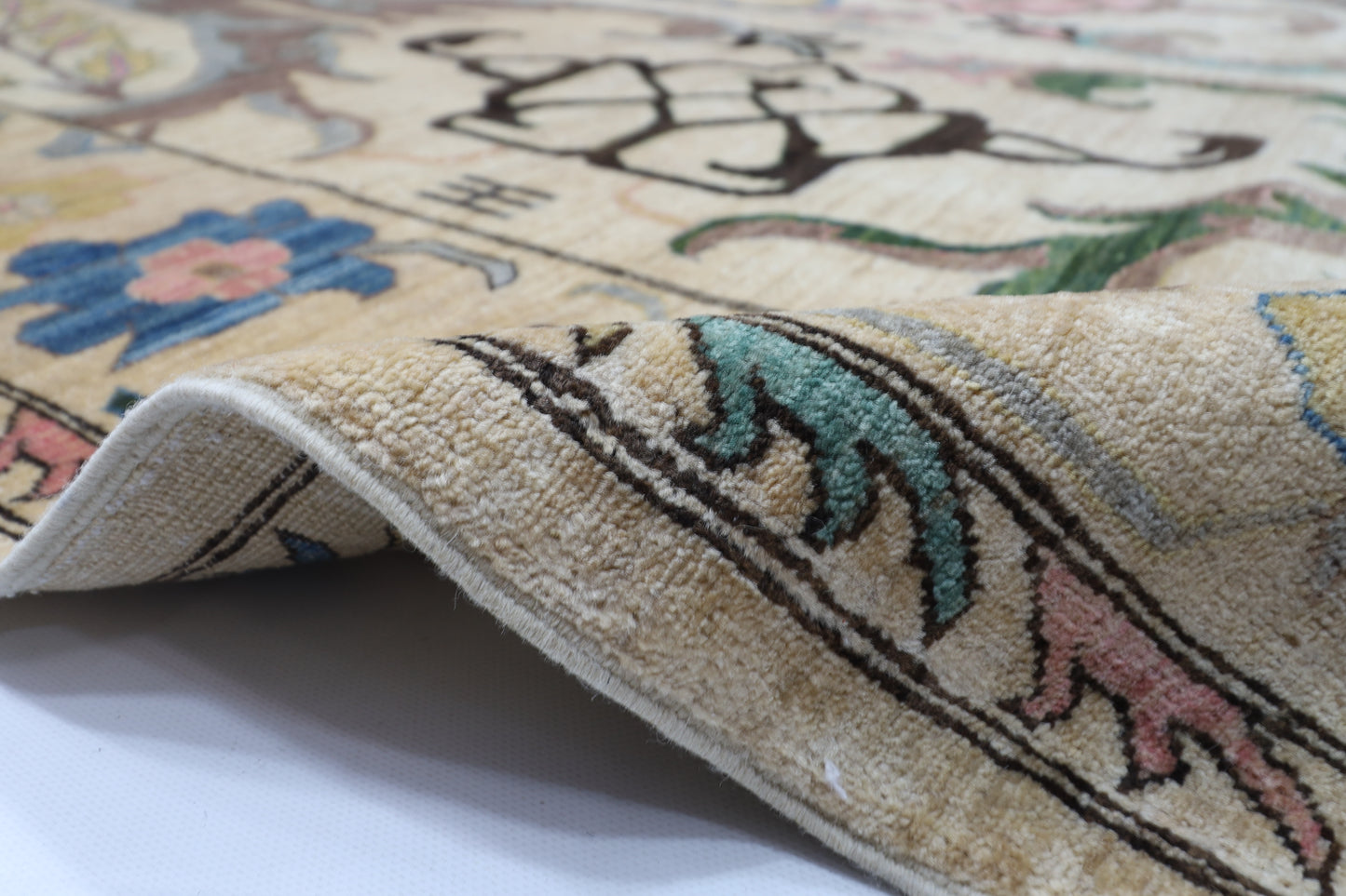310 x 412 cm | Kawros Fine Quality Area Rug Afghan Hand Knotted Veg Dye Wool carpet