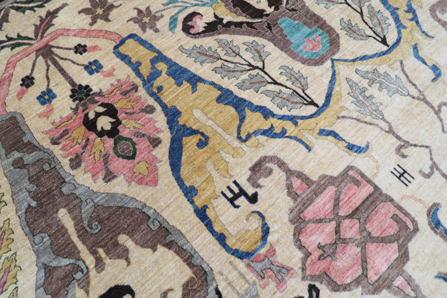 310 x 412 cm | Kawros Fine Quality Area Rug Afghan Hand Knotted Veg Dye Wool carpet