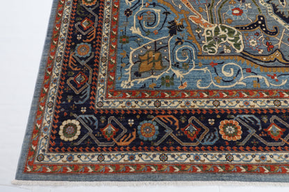 305 x 423 cm | Hariz Gray Design Hand Knotted veg Dye Wool Afghan Carpet